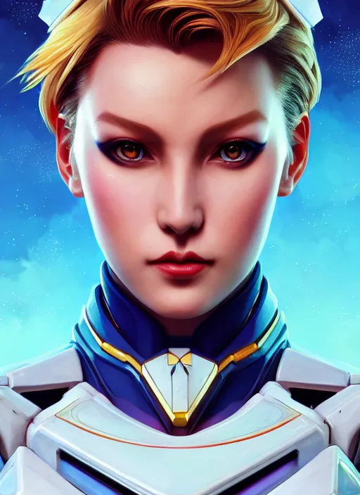 Image similar to symmetry!! portrait of sailor uranus! alien in the style of horizon zero dawn, machine face, intricate, elegant, highly detailed, digital painting, artstation, concept art, smooth, sharp focus, illustration, art by artgerm and ross tran and greg rutkowski and alphonse mucha, 8 k