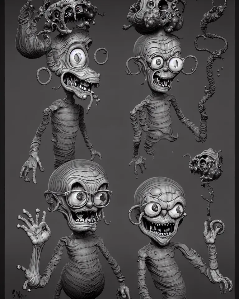 Image similar to your mom is a cosmic horror by bruce brenneise and wayne haag, photorealistic digital concept art, illustration, in the style of cuphead, trending on cgsociety, trending on zbrush central, very intricate zbrush model, zbrush central contest winner