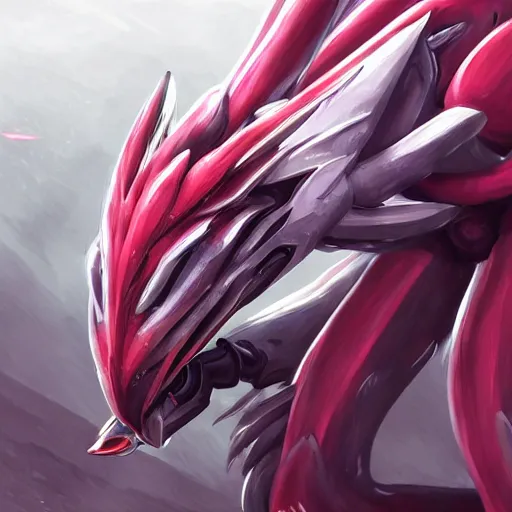 Prompt: very close up foot pov shot, detailed foot shot, feet art, furry paw pov, paw pov, dragon paw, paws, hyperdetailed elegant beautiful stunning hot anthropomorphic mecha female dragon, sharp silver armor fuchsia skin, showing quality detailed paws mecha dragon feet at camera, sharp claws, warframe fanart, furaffinity, deviantart, ekasportal