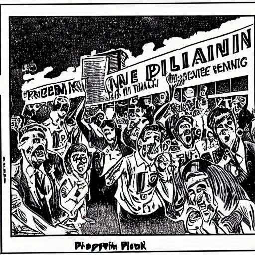 Image similar to robert crumb comic about pembroke pines flanagan high school students partying accurate eyes high detail