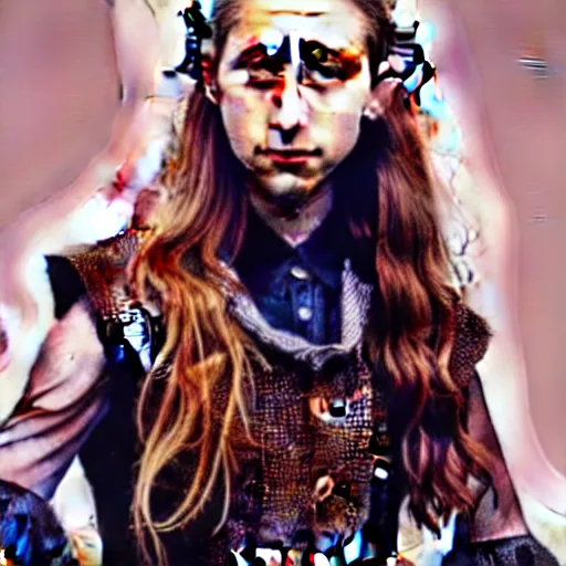 Prompt: in the style of pedro campos, beautiful taissa farmiga, steampunk, elegant pose, middle shot waist up, symmetrical face symmetrical eyes, cinematic lighting, detailed realistic eyes, short neck, insanely detailed and intricate elegant