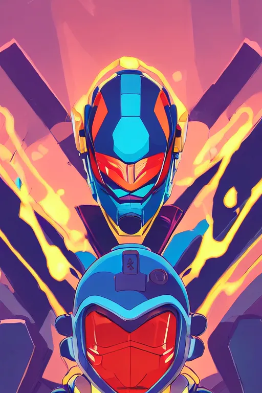 Image similar to robot ninja mask helmet megaman x zero rockman 2 0 2 2 switch game boss legacy collection fanart artsation, art gta 5 comics, behance hd by jesper ejsing, by rhads, makoto shinkai and lois van baarle, ilya kuvshinov, rossdraws global illumination ray tracing