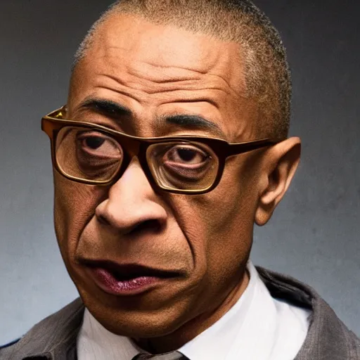 Image similar to Gus Fring from better call saul with gollum face