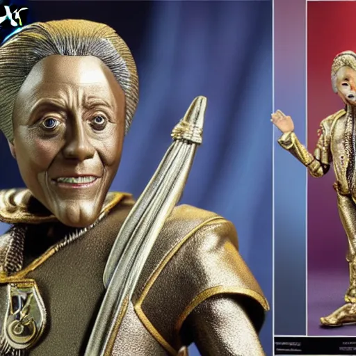 Image similar to action figure of christopher walken from the wiz movie, 4 k, highly detailed, award winning, look at all that detail!