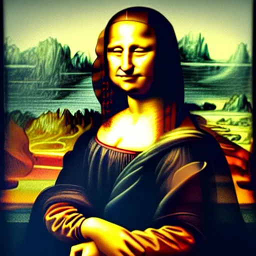 Image similar to obama in the style of the mona lisa painting, 4 k