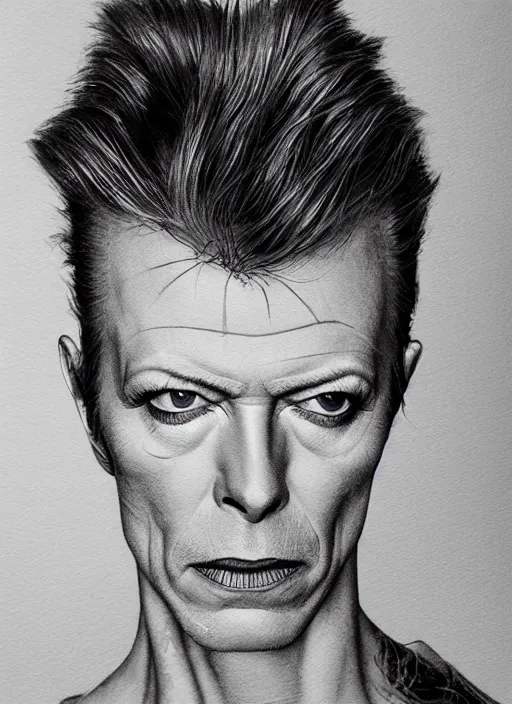 Image similar to portrait, David Bowie, watercolor, dramatic lighting, cinematic, establishing shot, extremely high detail, foto realistic, cinematic lighting, pen and ink, intricate line drawings, by Yoshitaka Amano, Ruan Jia, Kentaro Miura, Artgerm, post processed, concept art, artstation, matte painting, style by eddie mendoza, raphael lacoste, alex ross