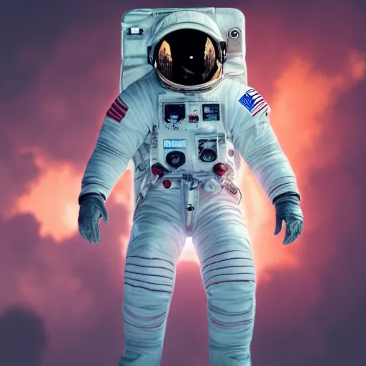 Image similar to full body portrait, astronaut octane render, 1 6 k