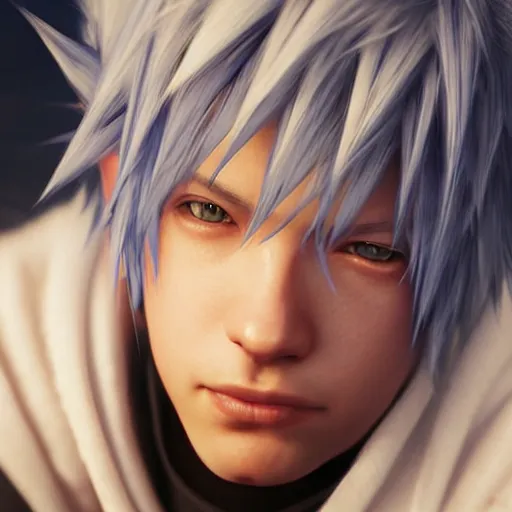 Prompt: photo realistic image of riku from kingdom hearts, stunning 3 d render inspired art by istvan sandorfi and greg rutkowski, perfect facial symmetry, realistic, highly detailed attributes and atmosphere, dim volumetric cinematic lighting,