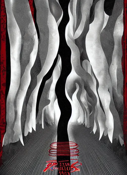 Image similar to twin peaks movie poster art by karen chandler