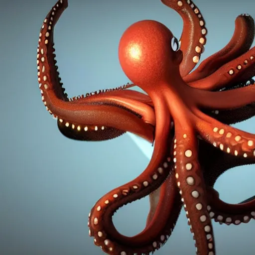 Prompt: octopus person, octane render, cinematic lighting