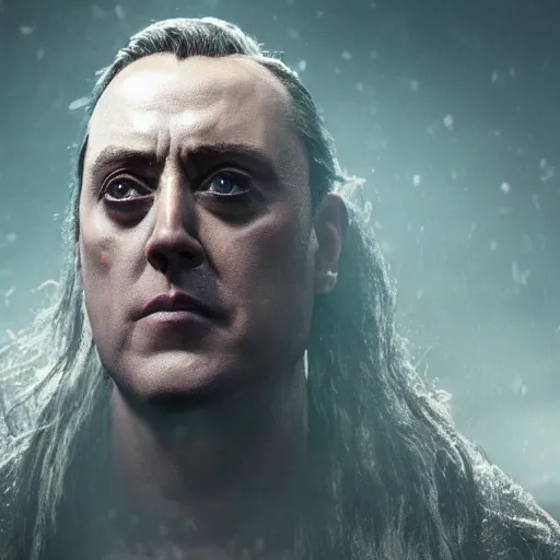 Image similar to artstation trending elden ring mod, now with peter serafinowicz in multiple roles 8k astonishing photo