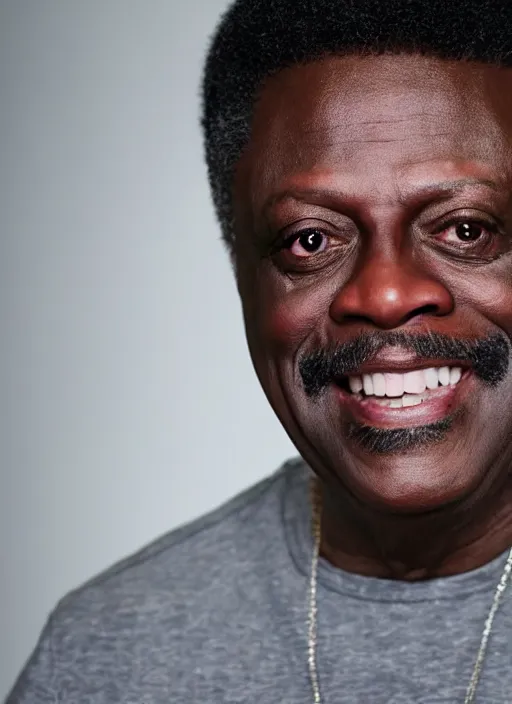 Prompt: DSLR photo portrait still of 64 year old age 64 Bernie Mac at age 64!!!, 85mm f1.8