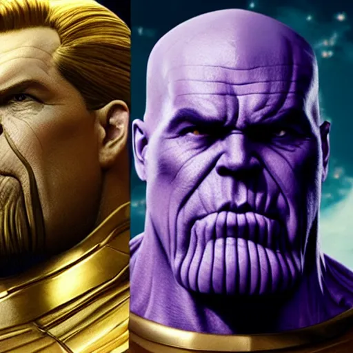 Prompt: thanos who looks like putin, Cinematic, Portrait, Ultra-HD, Beautiful Lighting, insanely detailed and intricate, hypermaximalist, elegant, ornate, hyper realistic, super detailed