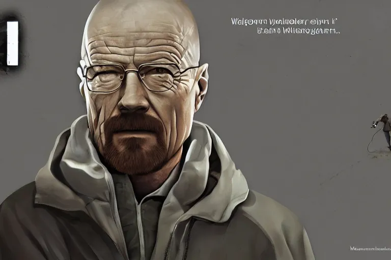 Prompt: Walter White in Half-Life, digital art, box cover art, video game, trending on imagestation, 4k