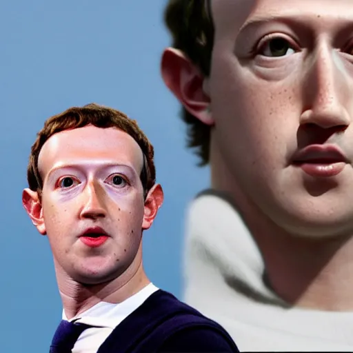 Image similar to mark zuckerberg alien form