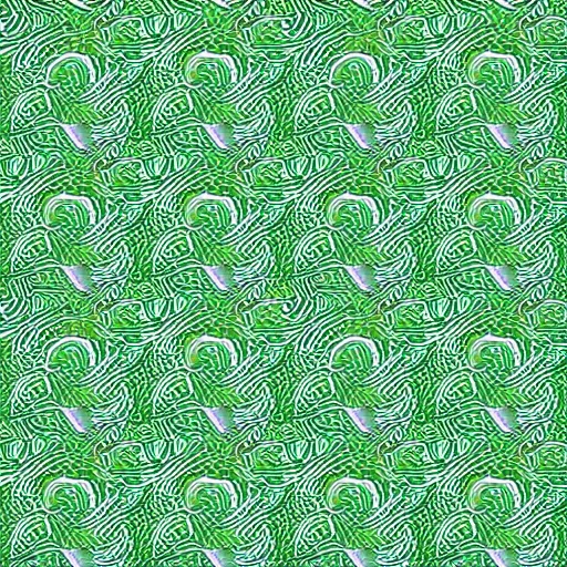 Image similar to green chrome swirling patterns