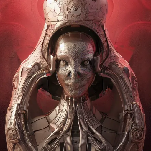 Prompt: evil faceless cyborg android queen, ultra realistic, concept art, intricate details, serious, highly detailed, photorealistic, octane render, 8 k, unreal engine, art by todd mcfarlane and artgerm and greg rutkowski and alphonse mucha