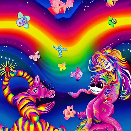 Prompt: Lisa Frank and James McCarthy