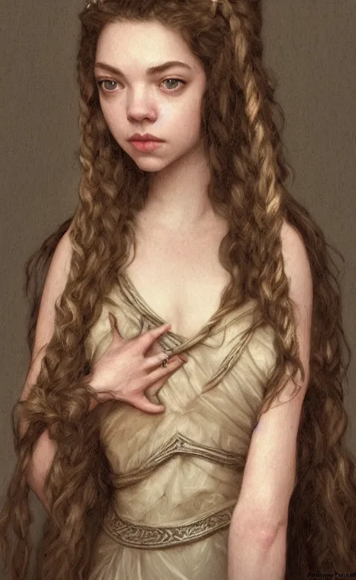 Image similar to anya taylor-joy, amanda seyfried, traditional corsican, intricate, highly detailed, artstation, illustration, jurgens, rutkowski, bouguereau