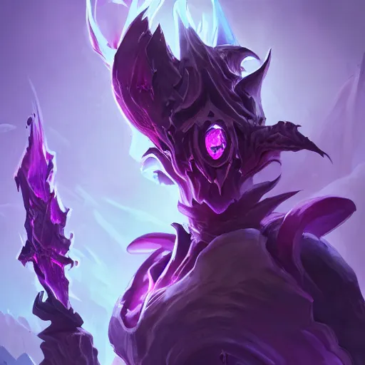 Prompt: arcane style void creature, violet spike smoke, bright art masterpiece artstation. 8k, sharp high quality artwork in style of Jose Daniel Cabrera Pena and Greg Rutkowski, concept art by Tooth Wu, blizzard warcraft artwork, hearthstone card game artwork, violet flower, violet flower, violet flower, portal