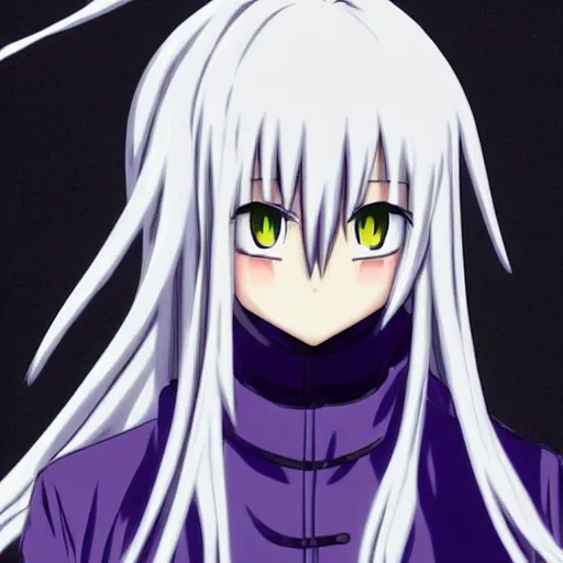 Image similar to full face shot of rimuru tempest from tensei shitara slime datta ken, tensura, that time i got reincarnated as a slime wearing a black jacket, high collar, ultra detailed, concept art, wlop artstation, closeup, pixiv, yoshitaka amano, andy warhol, ilya kuvshinov,