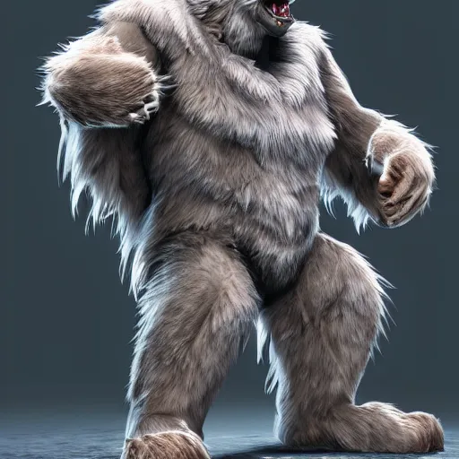 Image similar to cute handsome cuddly werewolf from van helsing unreal engine hyperreallistic render 8k character concept art masterpiece