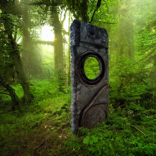 Image similar to portal in a forest in middle earth