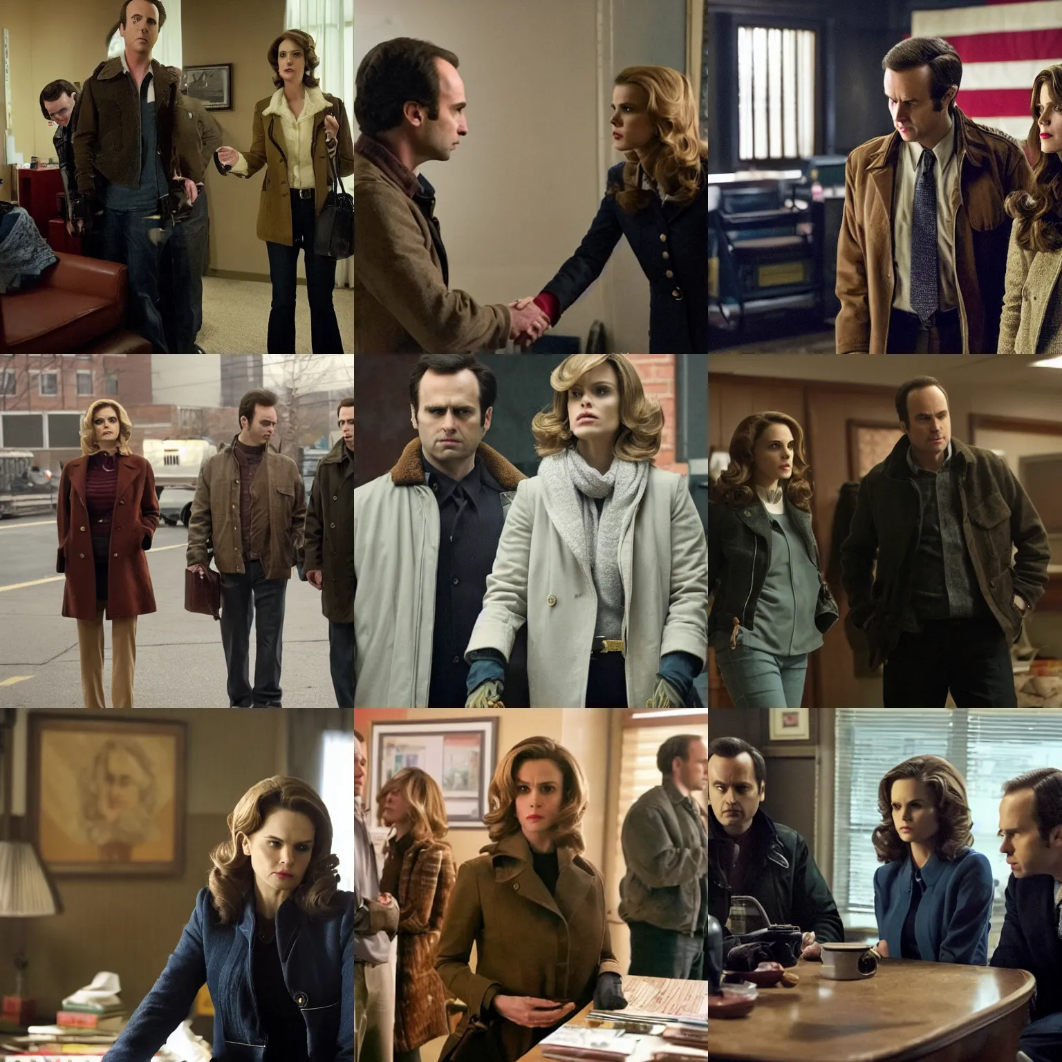 Prompt: a scene from the americans ( tv show )