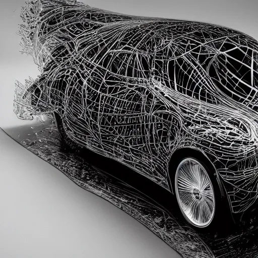 Prompt: car Ash Thorp :: ford : in oil liquid organic architecture style : 7 u x y o pattern