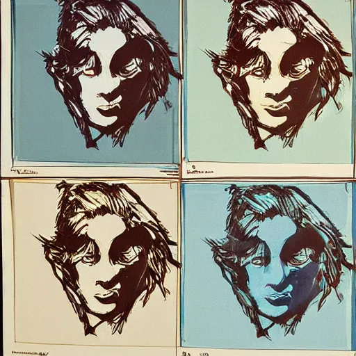 Image similar to concept character, display non - euclidean architecture to a elven and the eye by andy warhol breaking orbit to basin