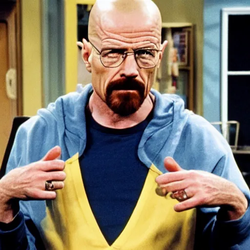 Image similar to walter white in a 9 0 s sitcom