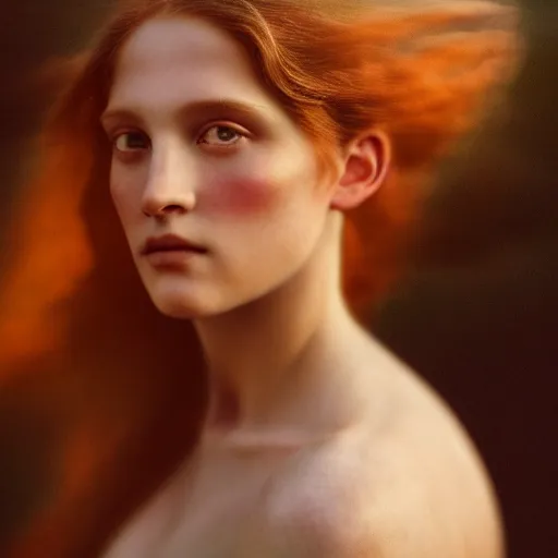 Image similar to photographic portrait of a stunningly beautiful renaissance art nouveau female in soft dreamy light at sunset, contemporary fashion shoot, by edward robert hughes, annie leibovitz and steve mccurry, david lazar, jimmy nelsson, breathtaking, 8 k resolution, extremely detailed, beautiful, establishing shot, artistic, hyperrealistic, beautiful face, octane render