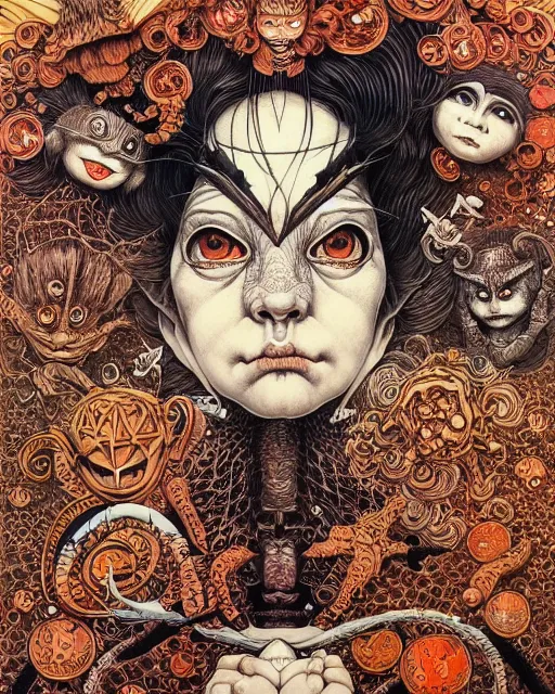 Prompt: portrait painted in jacek yerka style drawn by vania zouravliov and takato yamamoto, inspired by superheroes, intricate acrylic gouache painting, high detail, sharp high detail, artstation