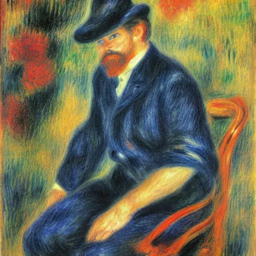 Prompt: C. Elegans Parkinson\'s disease in the style of Renoir