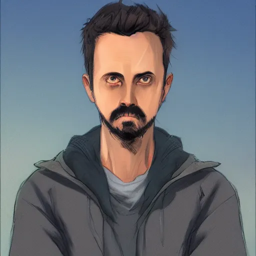 Prompt: portrait of forsen, by makoto shinkai