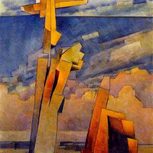 Image similar to by david bomberg, by milo manara depressing. a beautiful kinetic sculpture of a castle in the clouds.