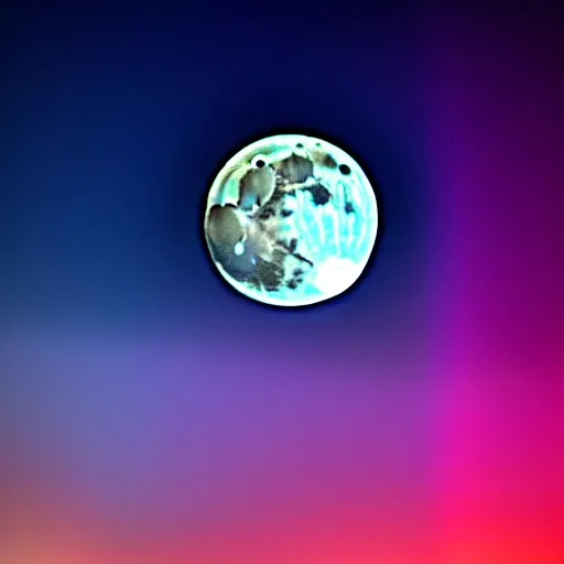 Image similar to beautiful full moon under arcoiris detailed hd 8 k