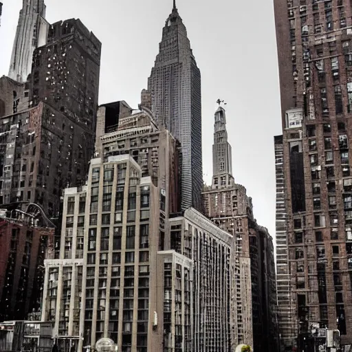 Prompt: a building of the shape of an amanita muscaria in the New York City skyline