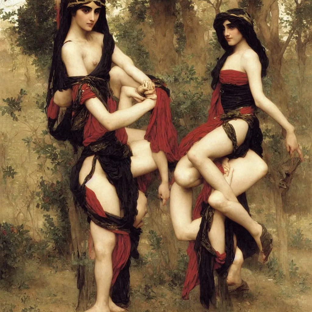 Image similar to a beautiful female arabian warrior, art by auguste toulmouche and bouguereau