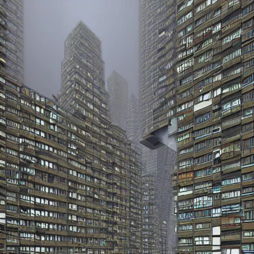 Image similar to year 2100 soviet cyberpunk buildings by Escher 8k hd hyperreality detailed architecture