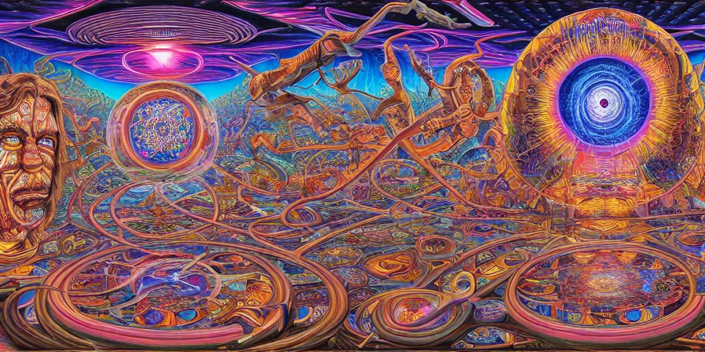 Prompt: memory palace, masterpiece composition, 8 k resolution, ultra fine illustration, art by alex grey and tokio aoyama, highly detailed,