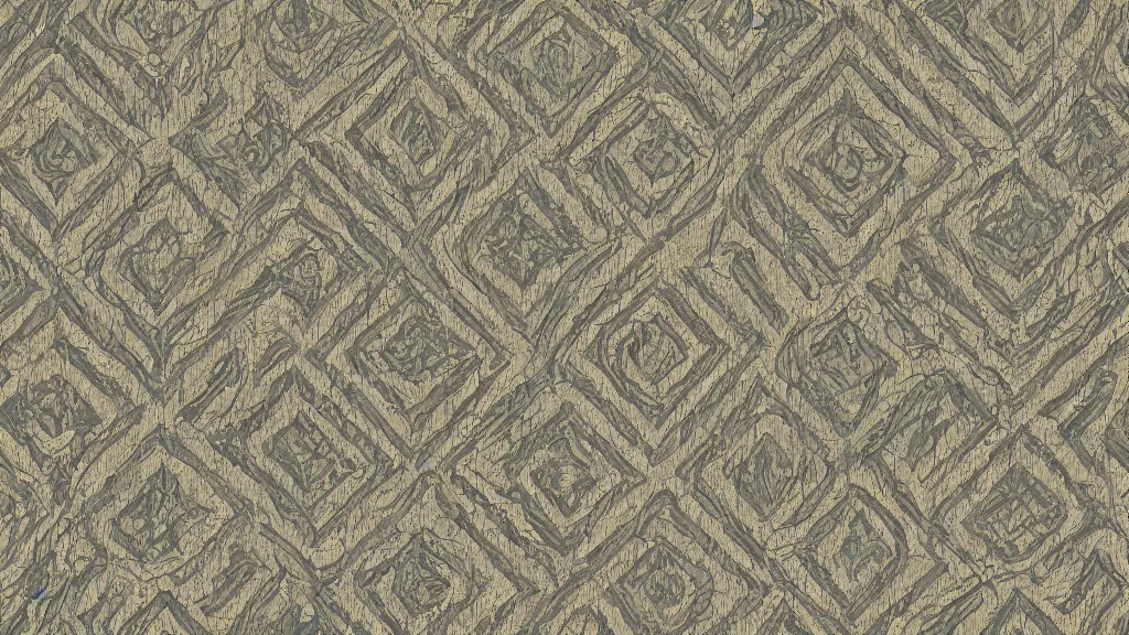 Prompt: oil and canvas driven textured ecumenist pattern, symmetrical