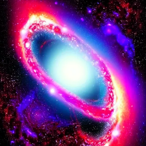 Image similar to black hole eating the whole galaxies while we hallucinate