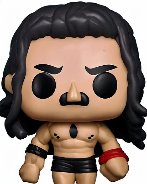 Image similar to Wrestler Funko Pop. Photographic, photography