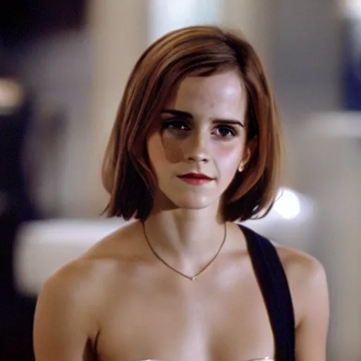 Image similar to film still of emma watson from oceans eleven 2 0 0 1,