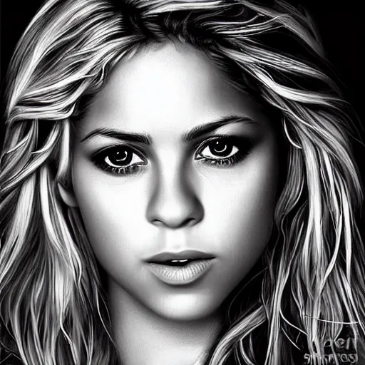 Image similar to Shakira, beautiful, highly detailed portrait, photorealistic, ultra-detailed, 3d, cartoon, Up