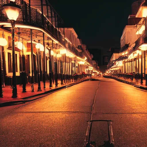 golf carts driving down bourbon street in new orleans | Stable ...