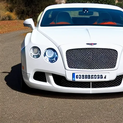 Image similar to white Bentley Continental Gt Exploding! Exploding! Explosion!