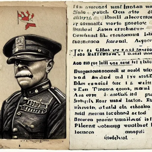 Prompt: World War 1 general