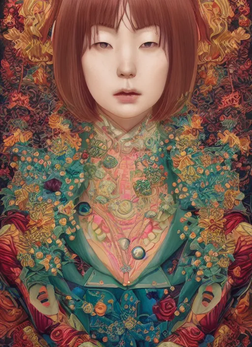 Image similar to hitomi kisugi : : by martine johanna and simon stalenhag and chie yoshii and casey weldon and wlop : : ornate, dynamic, particulate, rich colors, intricate, elegant, highly detailed, centered, artstation, smooth, sharp focus, octane render, 3 d